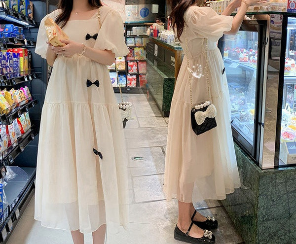 Ženska ležerna duga haljina za trudnice