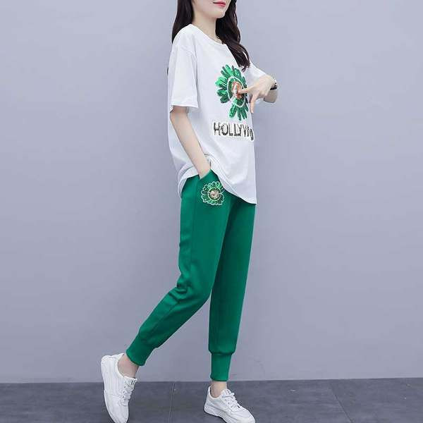 Proljetno-ljetni komplet majica s tratinčicom i hlače