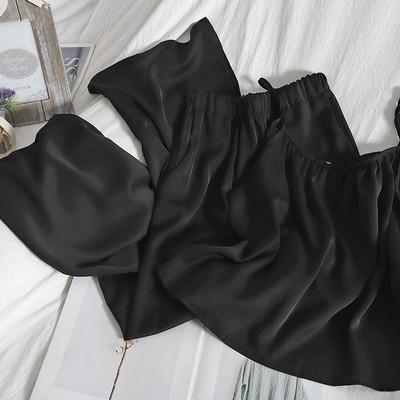 Γυναικείο σετ αμάνικο και παντελόνι με ψηλή μέση