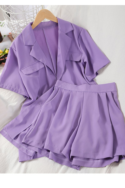 Γυναικείο σετ πουκάμισο και σορτς