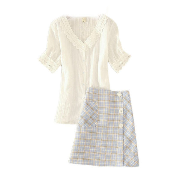 Moderan set od dva dijela suknje i bluze