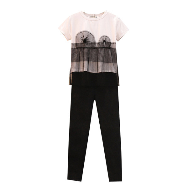 Ženski komplet bluza i hlače visokog struka