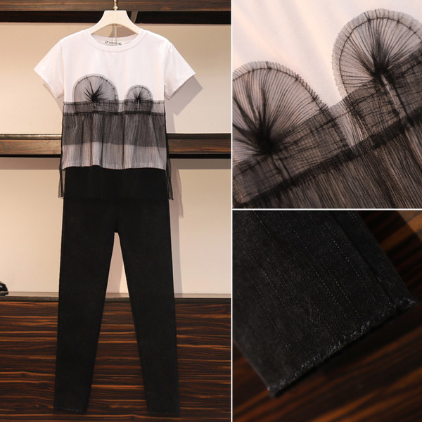 Ženski komplet bluza i hlače visokog struka