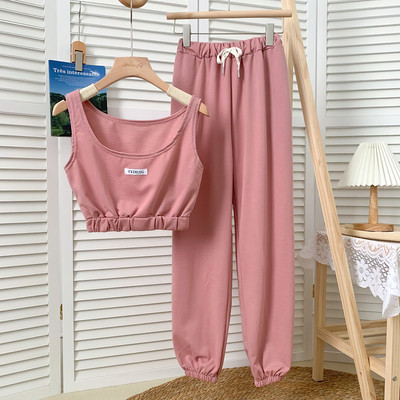 Proljetno-ljetni set kratke majice bez rukava i sportskih hlača