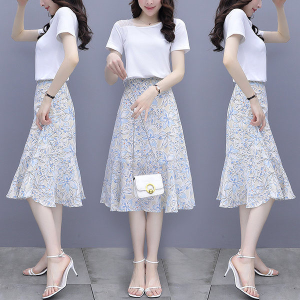 Jauna modeļa sieviešu komplekts ar krāsu rakstu - divas daļas