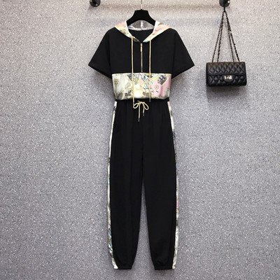 Ležeran ženski proljetni top set kratkih rukava i hlačica