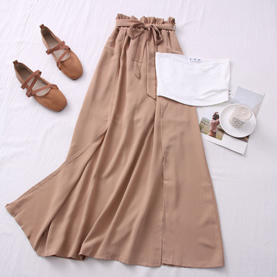 Proljetno-ljetni komplet - bustier i izrezana suknja-hlače