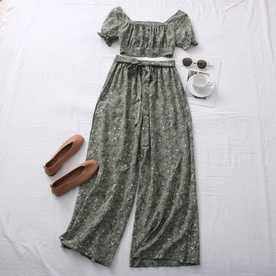 Pavasara-vasaras ziedu raksts - krūtis un garas bikses