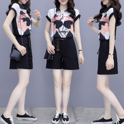 Ženski komplet iz dva dijela - košulja i kratke hlače