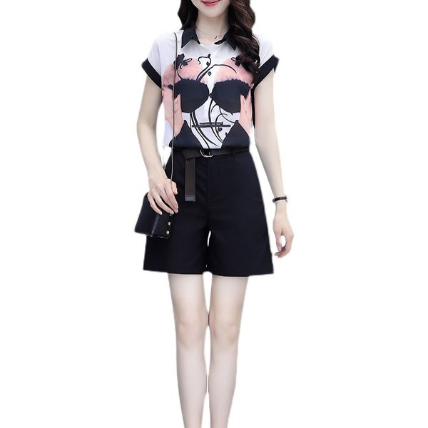 Ženski komplet iz dva dijela - košulja i kratke hlače