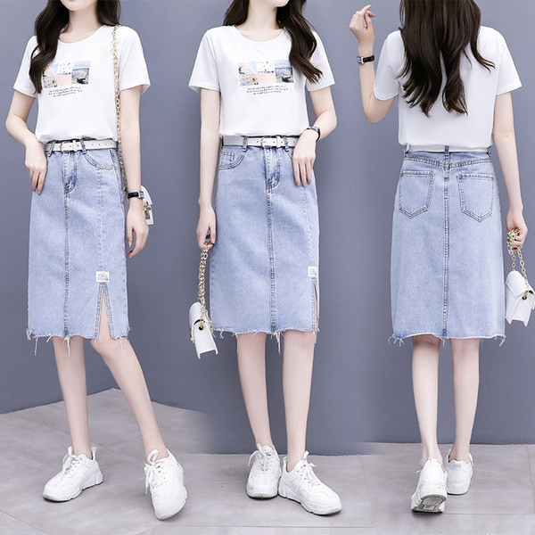 Stilīgs sieviešu komplekts ar jostu un kabatām