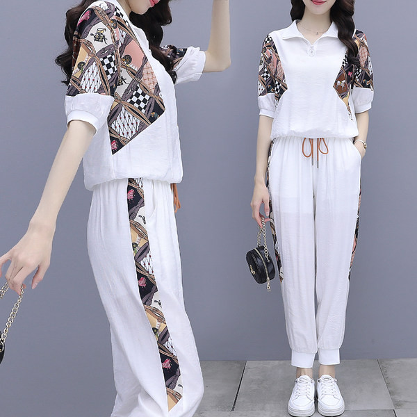 Moderan ženski set u boji s kravatama