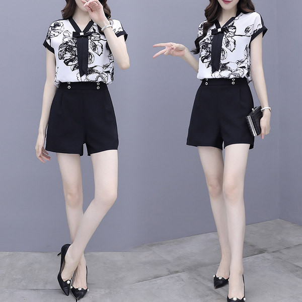 Jauna modeļa sieviešu komplekts no divām daļām - bikses un krekls