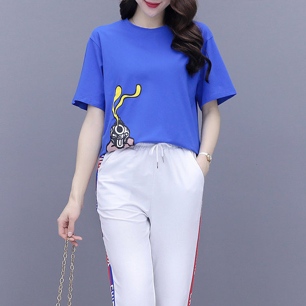 Sportski dnevni set za žene s printom