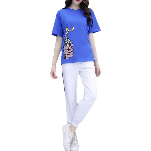 Sportski dnevni set za žene s printom