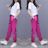 Dienas komplekts - T-krekls un bikses ar apdruku