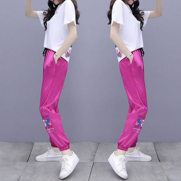 Dienas komplekts - T-krekls un bikses ar apdruku