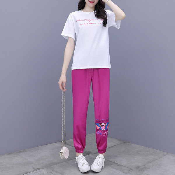 Dienas komplekts - T-krekls un bikses ar apdruku