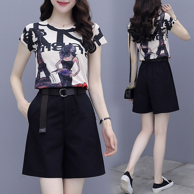 Ljetni set - majica s printom i kratke hlače