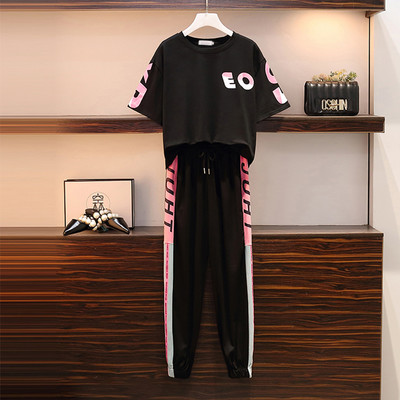 Casual ženski komplet majica kratkih rukava i hlača