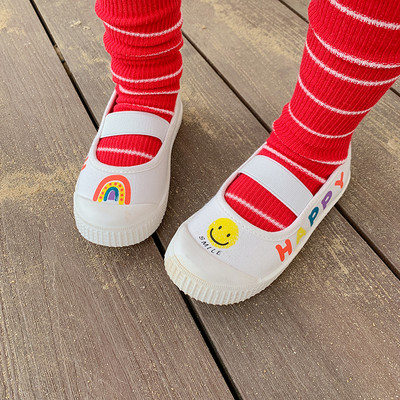 Bērnu kedas ar plakanu zoli un gumiju