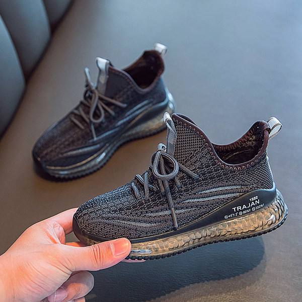 Dječje tekstilne tenisice sa vezicama i ravnim đonom - tri boje