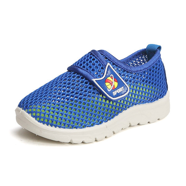 Vaikiški laisvalaikio tinkliniai batai su kelių spalvų lipduku