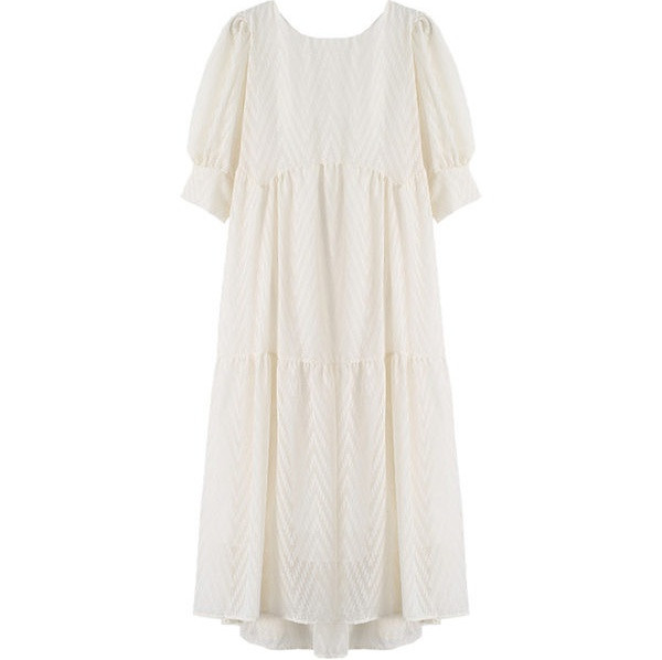 Moderan model haljine s ovalnim izrezom za trudnice