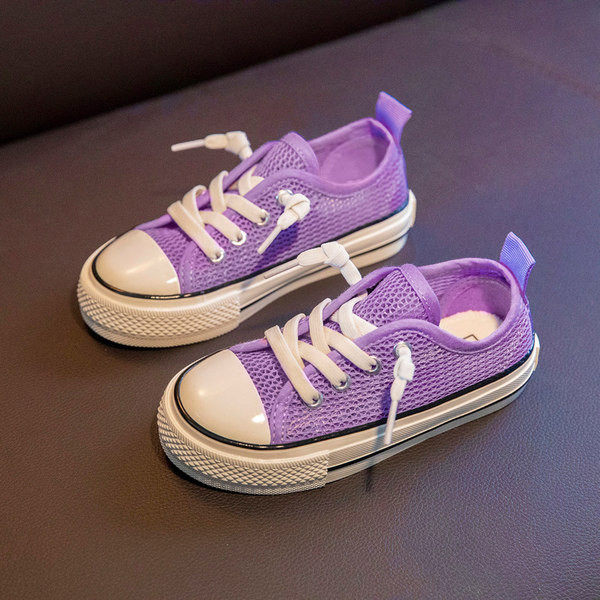 Prozračne dječje tenisice s ravnim potplatom - za djevojčice i dječake