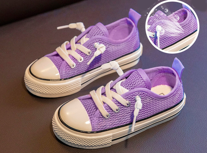 Prozračne dječje tenisice s ravnim potplatom - za djevojčice i dječake