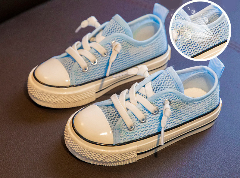 Prozračne dječje tenisice s ravnim potplatom - za djevojčice i dječake