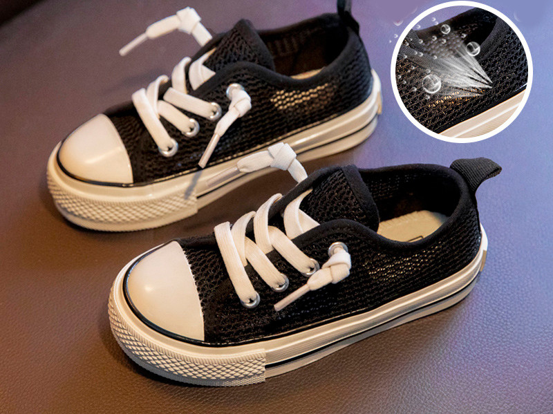 Prozračne dječje tenisice s ravnim potplatom - za djevojčice i dječake