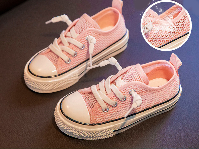 Prozračne dječje tenisice s ravnim potplatom - za djevojčice i dječake