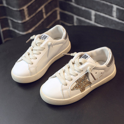 Modernas bērnu kedas no eko ādas ar šņorēm