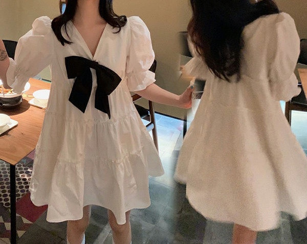 Ženska ležerna haljina kratkog kroja za trudnice