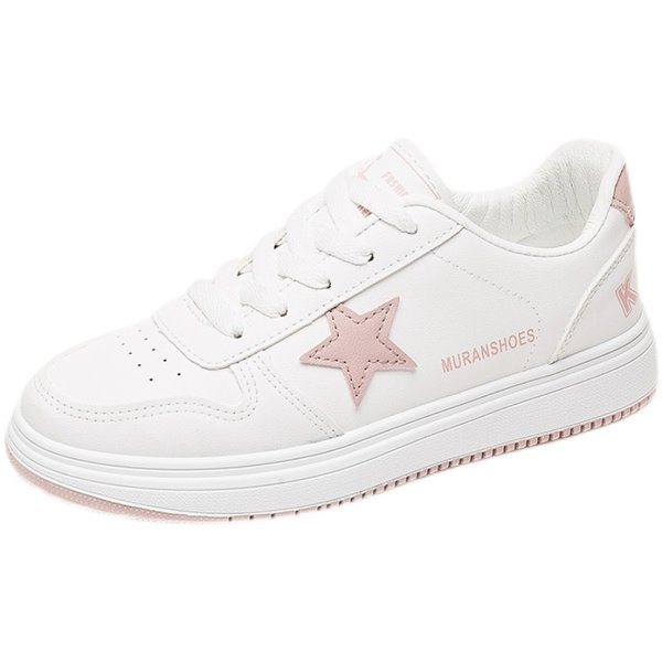 Ležerne dječje tenisice za djevojčice u bijeloj boji sa natpisima i aplikacijama