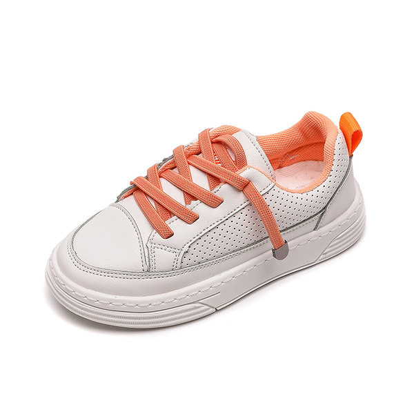 Bērnu kedas no eko ādas ar plakanu zoli - meitenēm un zēniem