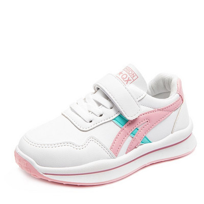 Pavasara ādas kedas bērniem ar saitēm un uzlīmēm