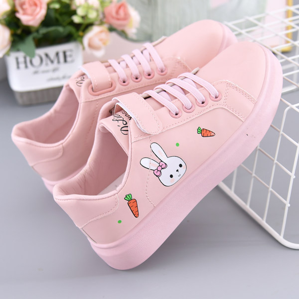 Pavasara bērnu kedas meitenēm no eko ādas ar saitēm un uzlīmi