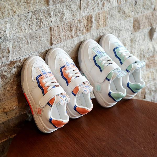 Bērnu kedas no eko ādas ar velcro meitenēm un zēniem