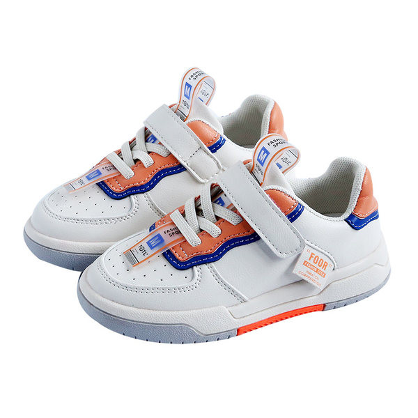 Bērnu kedas no eko ādas ar velcro meitenēm un zēniem