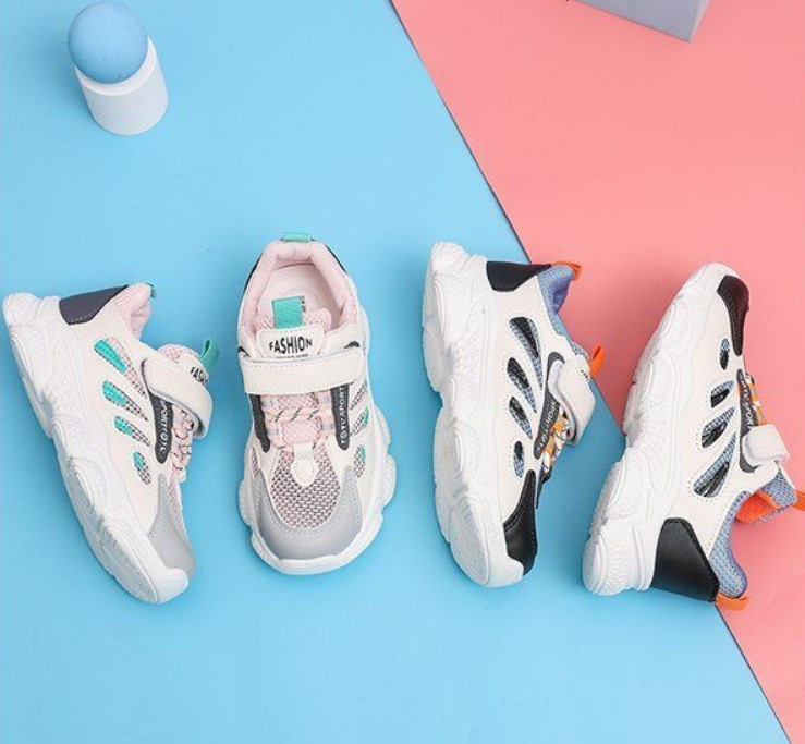 Mūsdienīgas bērnu kedas meitenēm no auduma un eko ādas - elpojošas