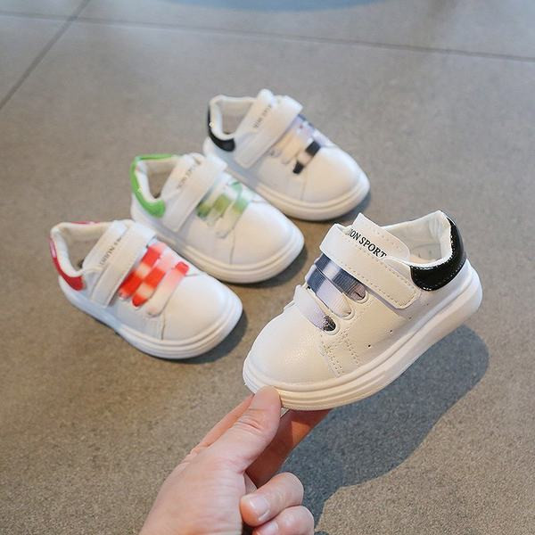 Dječje casual tenisice od eko kože na čičak i vezice