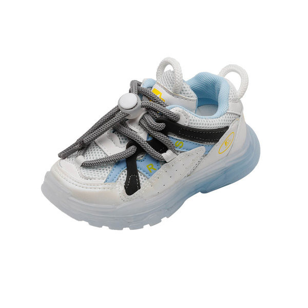 Dječje tenisice s vezicama u plavoj i narančastoj boji