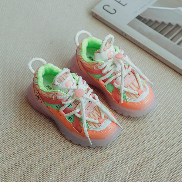 Dječje tenisice s vezicama u plavoj i narančastoj boji