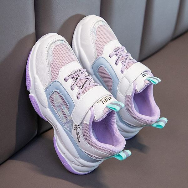 Sportiniai vaikiški sportbačiai mergaitėms su kaklaraiščiais