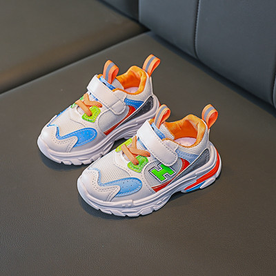 Bērnu kedas ar krāsu rakstu un uzlīmēm divās krāsās