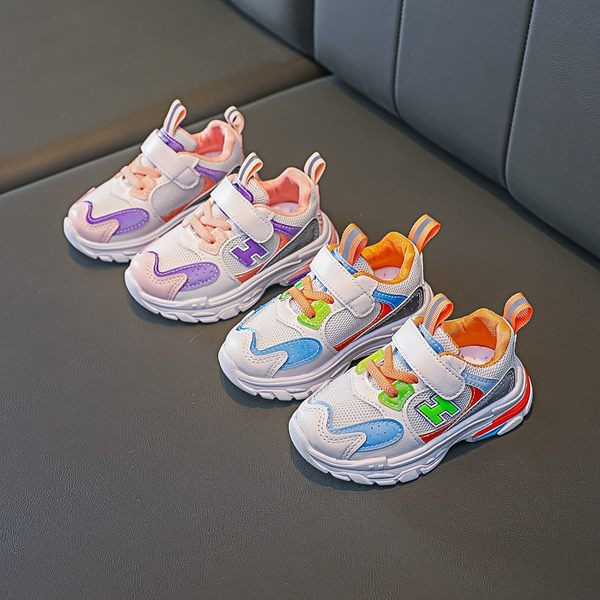 Bērnu kedas ar krāsu rakstu un uzlīmēm divās krāsās