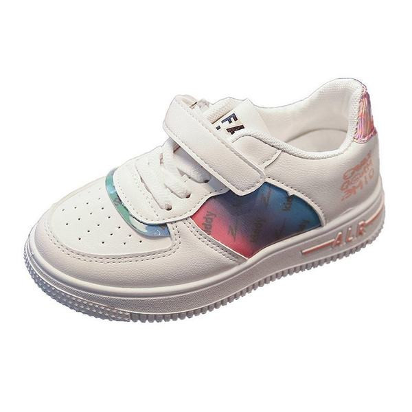 Dječje tenisice s naljepnicama i vezicama u bijeloj boji