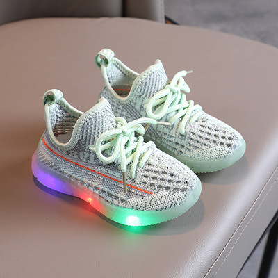 Dječje svjetleće tenisice od tekstila sa vezicama